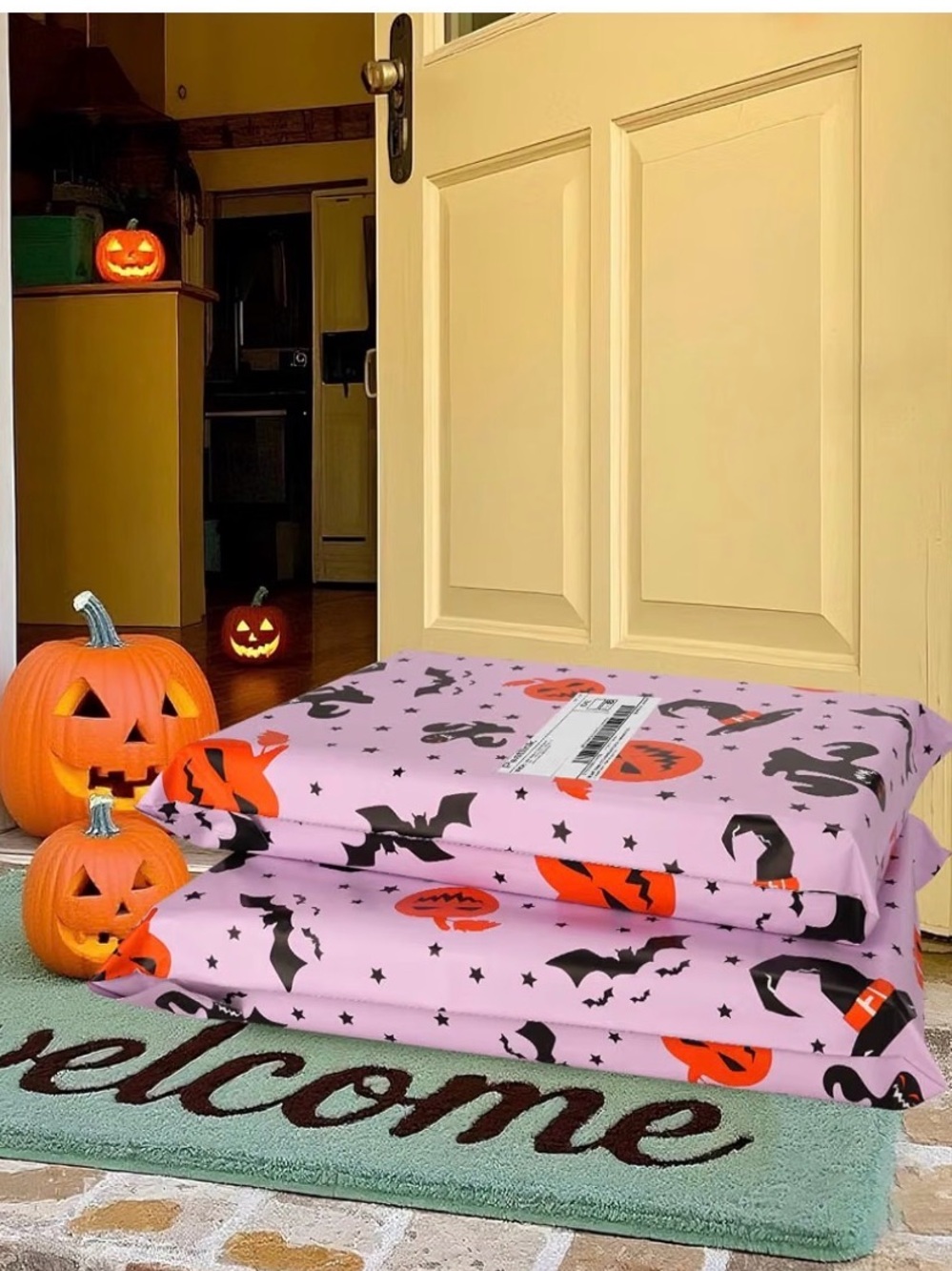 25 Pc Halloween 12”x15.5” Poly Mailers - Picture 4 of 4